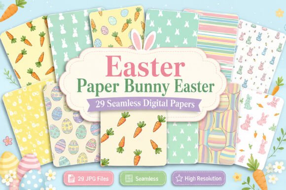 Download Easter Paper Bunny Easter Bundle - Bunny Collection