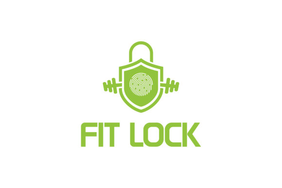 Download Fit Lock Logo Design Graphic Template - Graphic template Collection