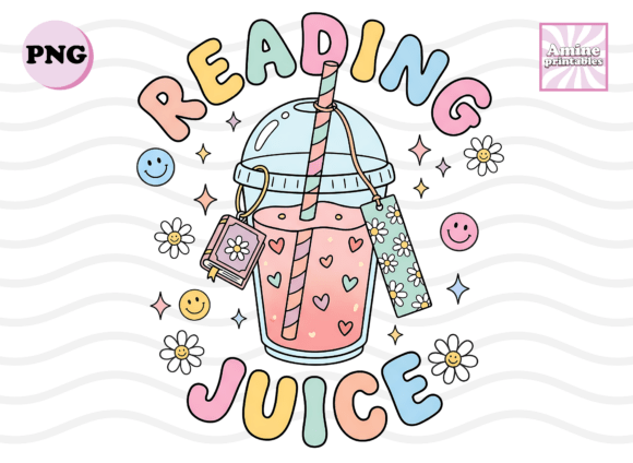 Download Reading Juice Cute Book Lover Sticker - Juice Collection