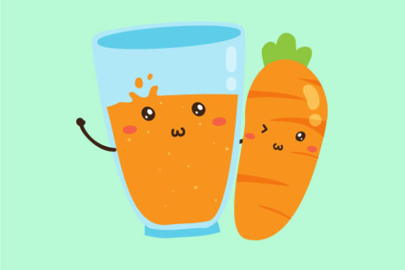 Download Cute Carrot Juice Illustrator - Premium Resources