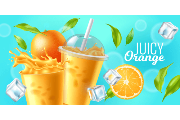 Download Orange Juice. Realistic Plastic Transpar - Juice Collection